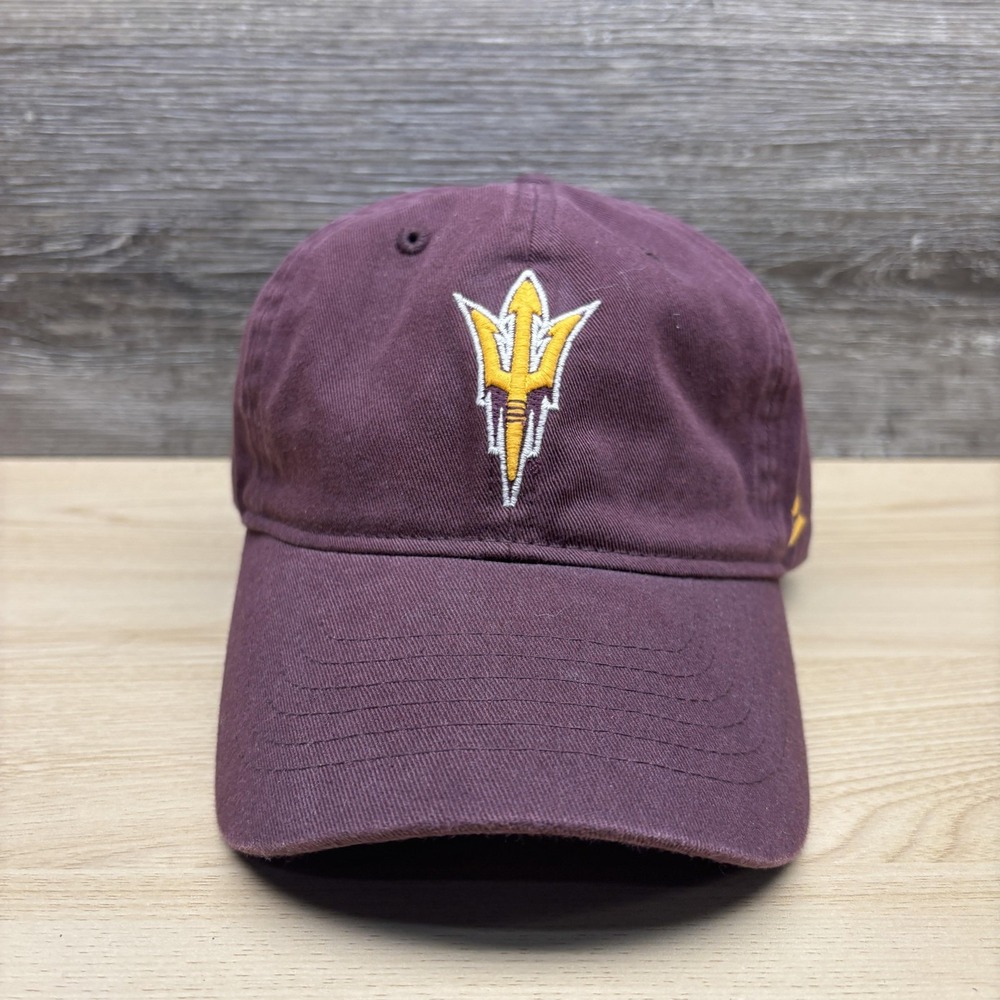 Arizona State Sun Devils Hat Cap Strap Back Mens Maroon NCAA College Football